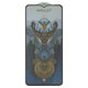 Vidrio de protección templado iNobi Amulet puede usarse con Motorola Moto E13 XT2345, Full Glue, Anti-Static, negro, capa de adhesivo se extiende sobre toda la superficie del vidrio