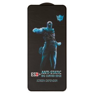 Vidrio de protección templado All Spares puede usarse con Motorola Moto G72 XT2255, Full Glue, compatible con estuche, negro