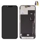 Pantalla LCD puede usarse con iPhone 13 Pro Max, negro, con marco, HC, sin microchip, (OLED), GX OEM hard