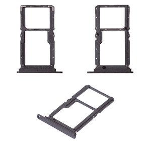 Sujetador de tarjeta SIM puede usarse con Xiaomi Poco M6 Pro 4G, Redmi Note 13 5G, Redmi Note 13 Pro 4G, negro, graphite black Stealth Black 