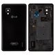 Задняя крышка батареи для LG E975 Optimus G, LS970 Optimus G, черная
