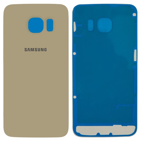 Задняя панель корпуса для Samsung G925F Galaxy S6 EDGE, золотистая, Сopy