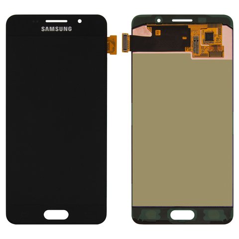 Дисплей для Samsung A510 Galaxy A5 2016 , черный, без рамки, Original PRC , original glass