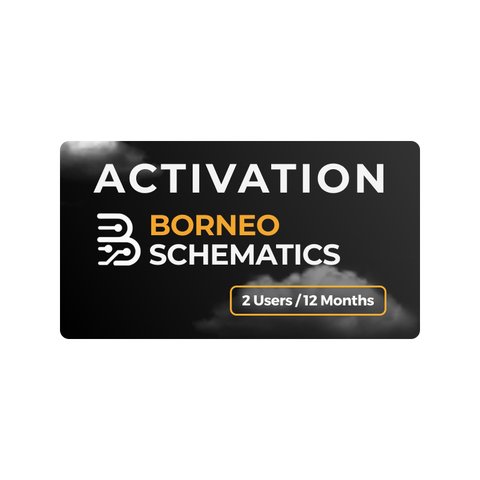 Активація Borneo Schematics 2 користувачі 12 місяців 