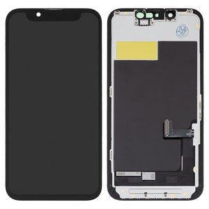 Дисплей для iPhone 13 mini, чорний, з рамкою, Copy, Tianma, TFT 