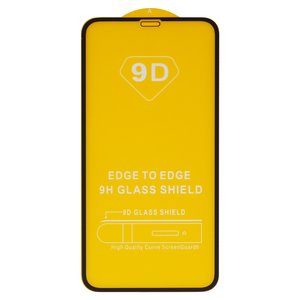 Защитное стекло для Apple iPhone 11, iPhone XR, совместимо с чехлом, Full Glue, без упаковки , черный, cлой клея нанесен по всей поверхности