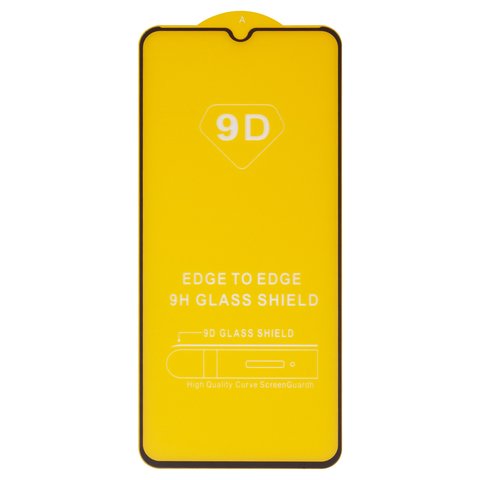 Захисне скло для Samsung A042 Galaxy A04e, A045 Galaxy A04, A047 Galaxy A04s, сумісне з чохлом, Full Glue, без упаковки , чорний, шар клею нанесений по всій поверхні