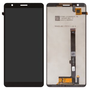 Дисплей для ZTE Blade A31 Plus, черный, без рамки, Сopy, SHI600 B02