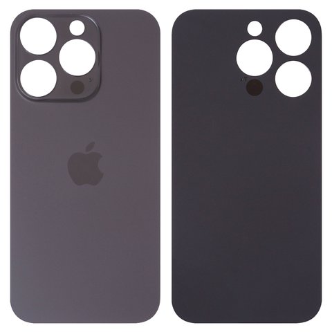 Задняя панель корпуса для iPhone 14 Pro, черная, не нужно снимать стекло камеры, Original PRC , big hole