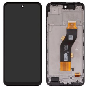 Дисплей для Tecno Spark 20 KJ5 , чорний, з рамкою, High Copy, FPC6525 FPC6615