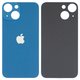 Задняя панель корпуса для iPhone 13 mini, синяя, не нужно снимать стекло камеры, big hole