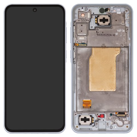 Дисплей для Samsung A356 Galaxy A35 5G, блакитний, з рамкою, Original PRC , iceblue