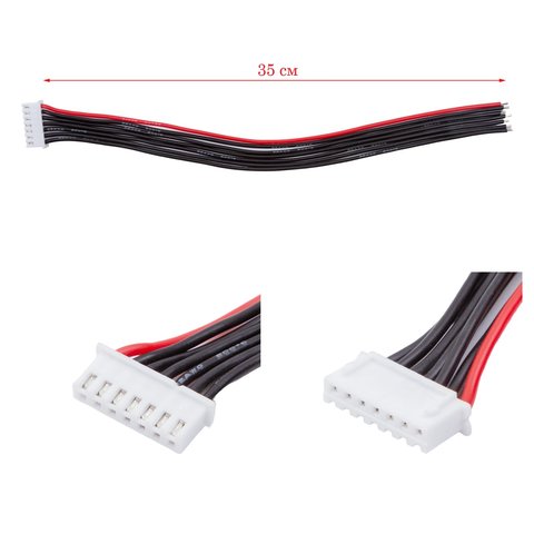 Балансировочный кабель 6S, для аккумуляторов, 35 см, JST XH, 22AWG