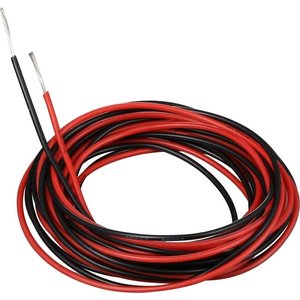 Провод в силиконовой изоляции 26AWG, 0,13 мм², 1 м, красный