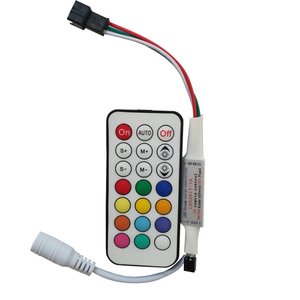 Контроллер с радиопультом LED2017-RF (RGB, WS2811, WS2812, WS2813, 5-24 В) Контроллер с радиопультом LED2017-RF (RGB, WS2811, WS2812, WS2813, 5-24 В)